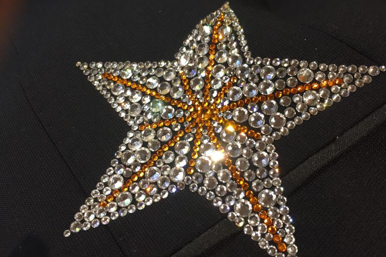 edle Strass-Steine auf Textilien